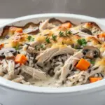 chicken and wild rice casserole - featured image