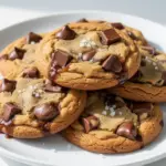 chewy brown butter chocolate chip cookies - featured image