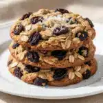 chewy oatmeal raisin cookies - featured image