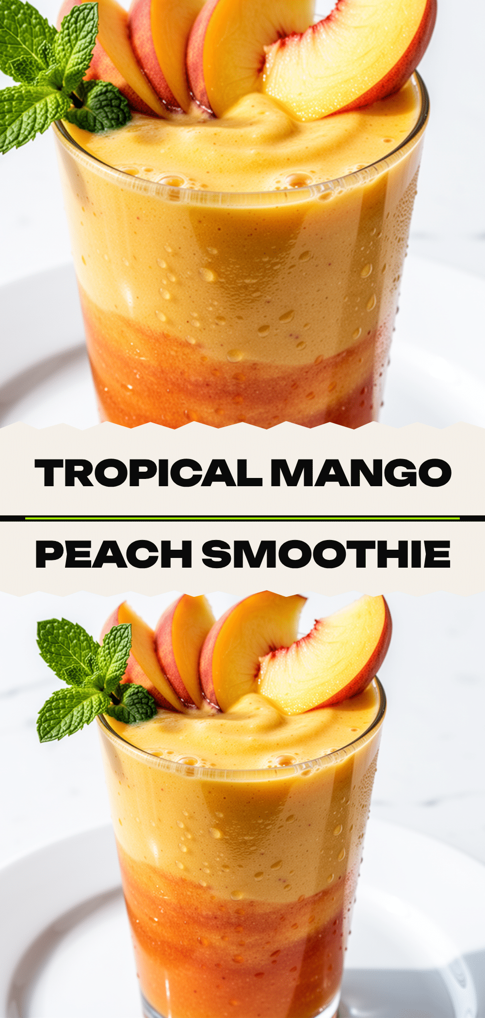 Classic Mango Peach Smoothie: 5-Min Best Fruit Drink 5 Classic Mango Peach Smoothie recipe