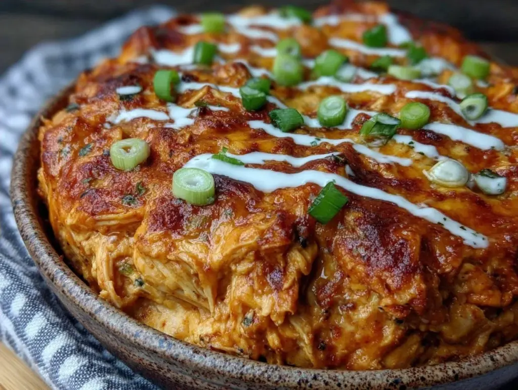 creamy buffalo chicken dip - featured image