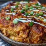 creamy buffalo chicken dip - featured image