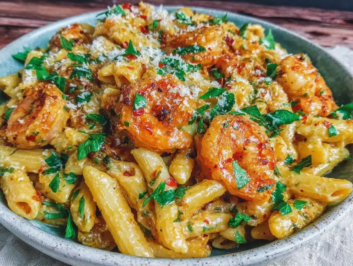 Home 1 creamy cajun shrimp pasta - featured image