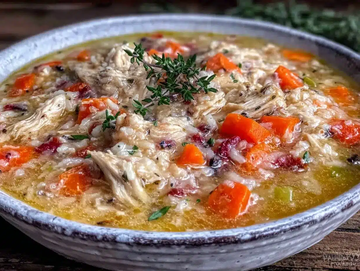 Creamy Crockpot Chicken Wild Rice Soup: Best Seasonal Recipe 4 creamy crockpot chicken wild rice soup preparation steps