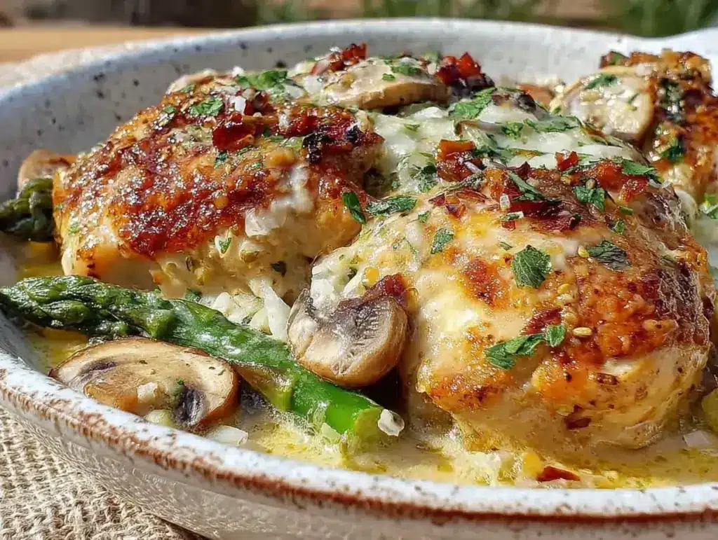 creamy garlic parmesan chicken - featured image