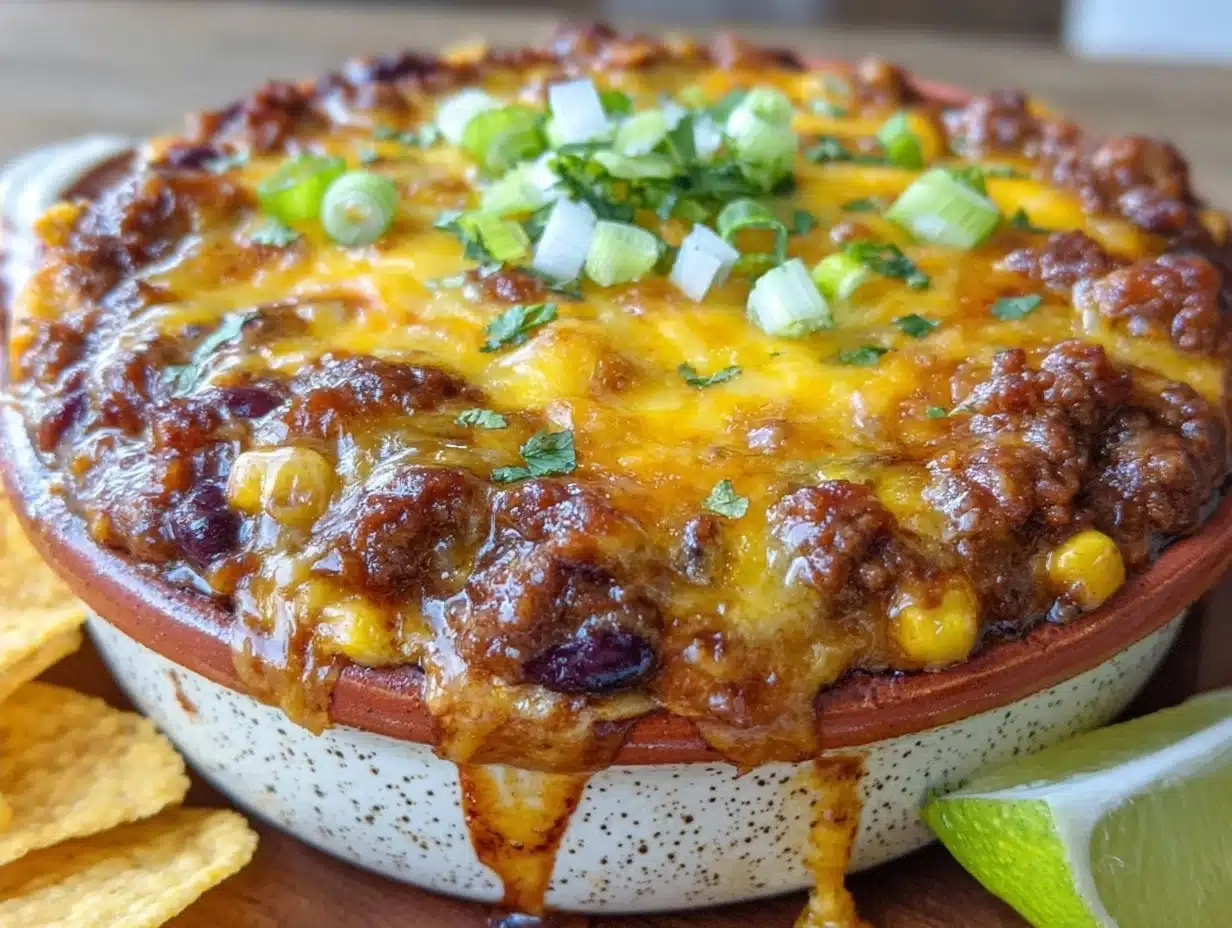 Home 2 Easy Cheesy Ground Beef Taco Casserole - featured image