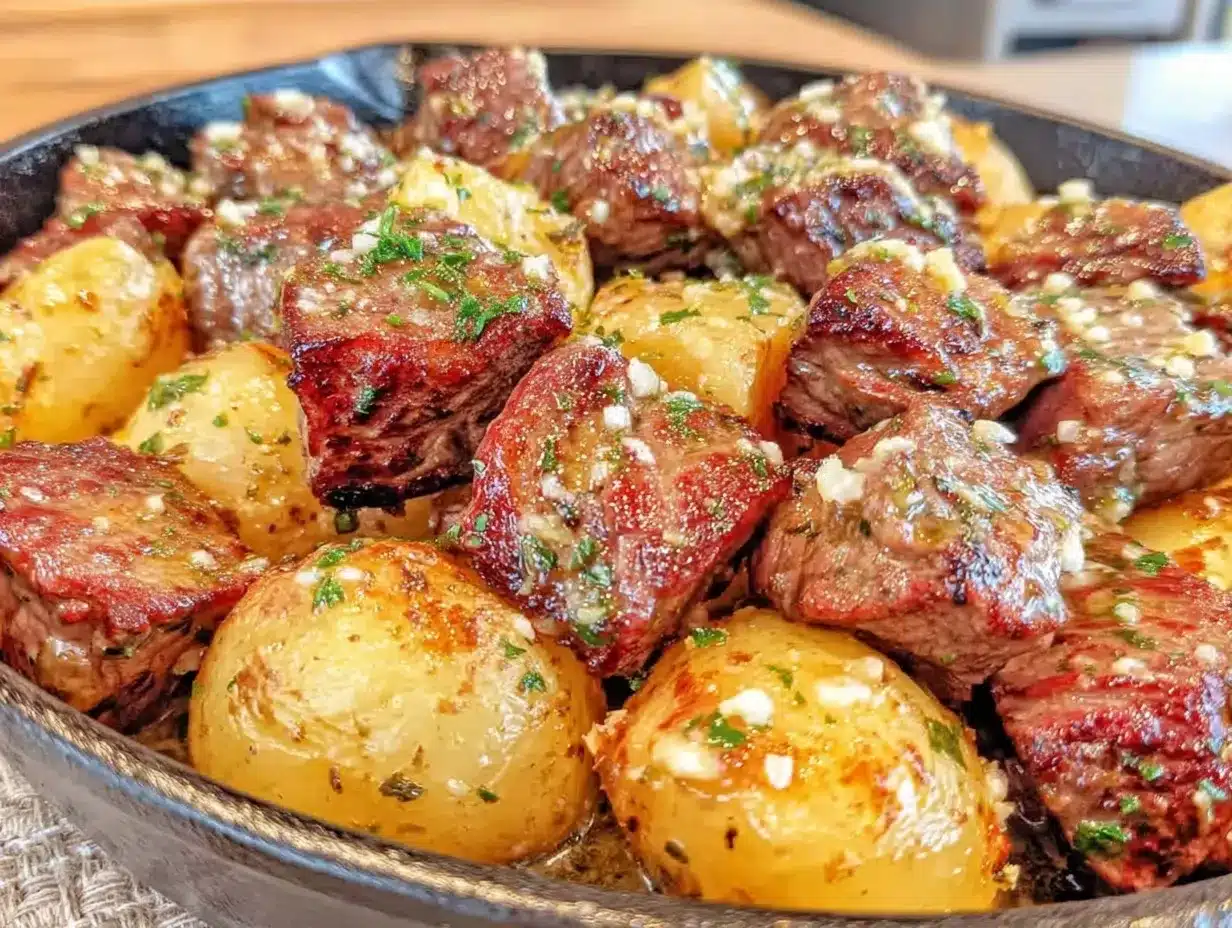 Easy Garlic Butter Steak Bites: The One Sear Trick 4 Easy Garlic Butter Steak Bites preparation steps