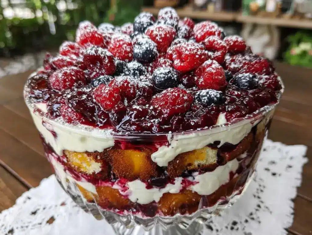 Easy Labor Day Berry Trifle - featured image