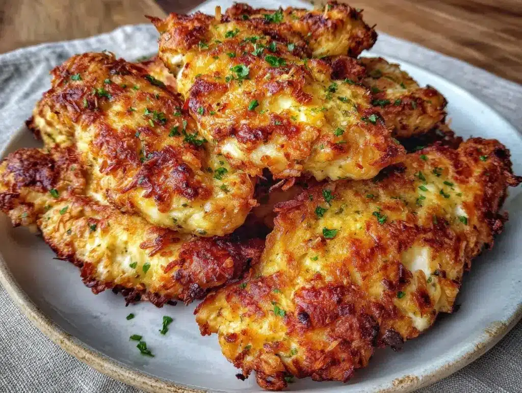 easy parmesan crusted chicken tenders - featured image
