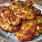 easy parmesan crusted chicken tenders - featured image