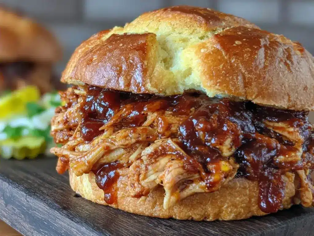 Easy Slow Cooker BBQ Pulled Chicken - featured image
