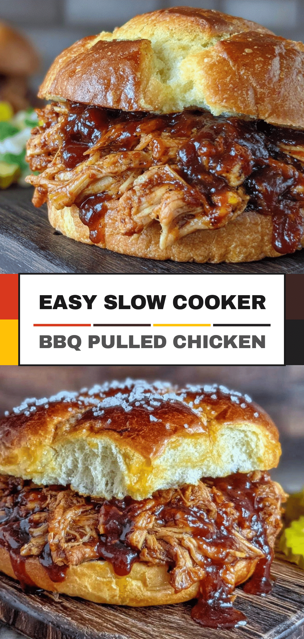 Easy Slow Cooker BBQ Pulled Chicken: Game Day Fuel 5 Easy Slow Cooker BBQ Pulled Chicken recipe