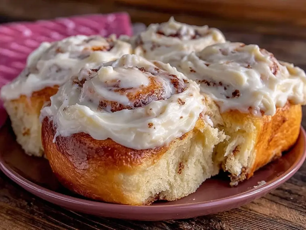 easy soft overnight cinnamon rolls - featured image