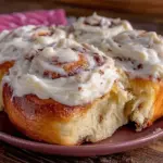 easy soft overnight cinnamon rolls - featured image