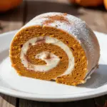 fall cinnamon pumpkin cake roll - featured image