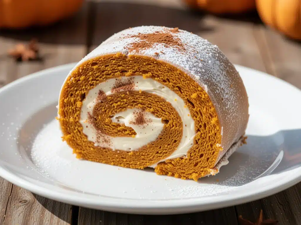 Home 2 fall cinnamon pumpkin cake roll - featured image