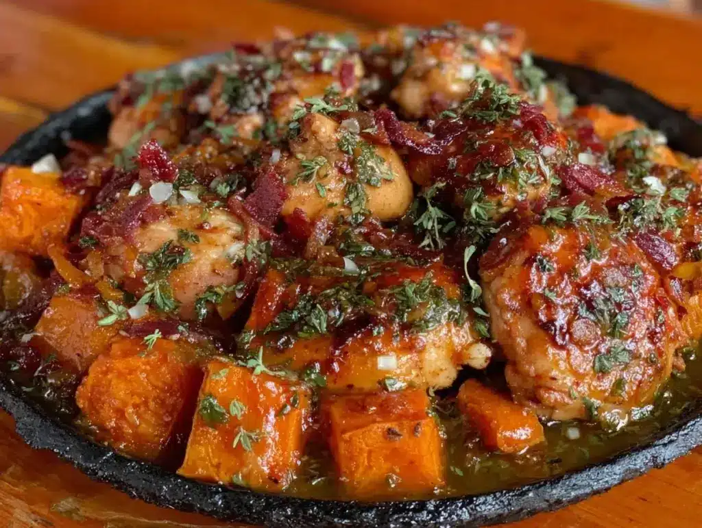 fall harvest chicken skillet - featured image