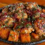 fall harvest chicken skillet - featured image