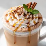 fall maple pumpkin chai latte - featured image