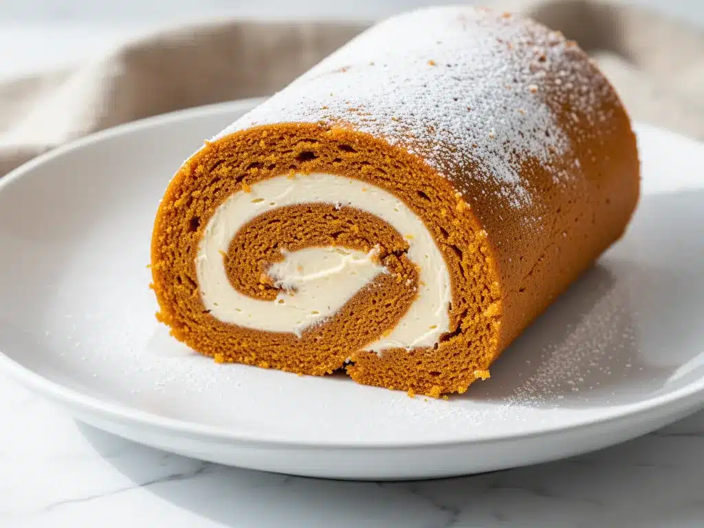 Fall Pumpkin Roll: Easy Homemade Autumn Dessert 4 fall pumpkin roll preparation steps