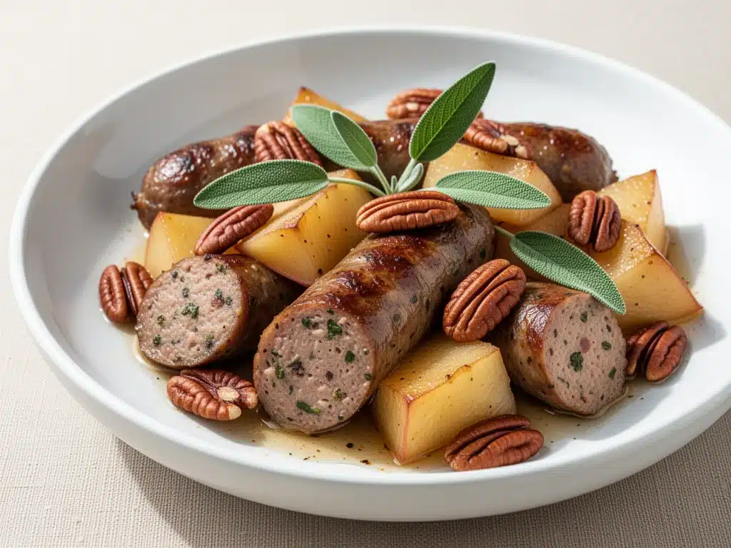 Home 2 fall roasted apple and sausage sheet pan dinner - featured image