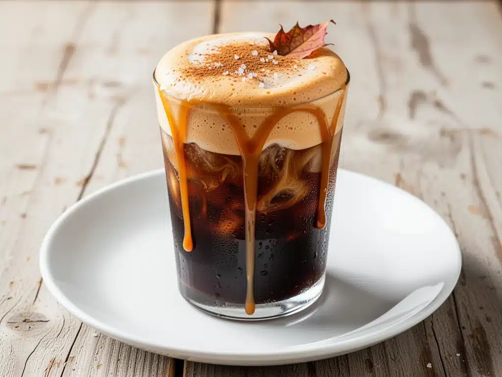 fall salted caramel pumpkin cold brew - featured image