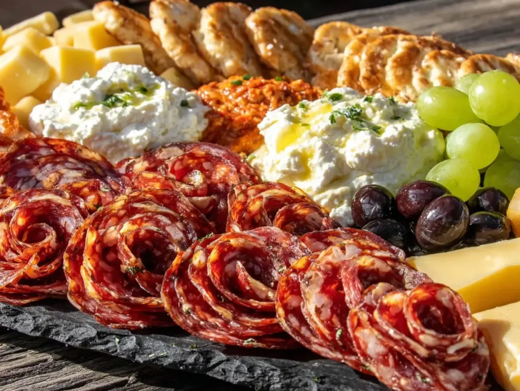 football charcuterie board - featured image