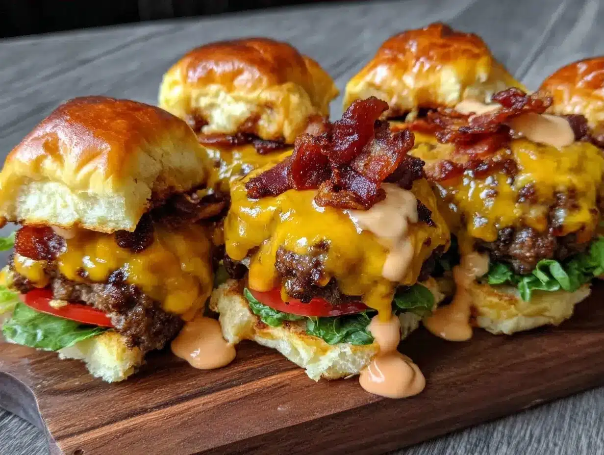 Fun Football Tailgate Bacon Cheeseburger Sliders: Easy Kid-Friendly Fun 4 football tailgate bacon cheeseburger sliders preparation steps