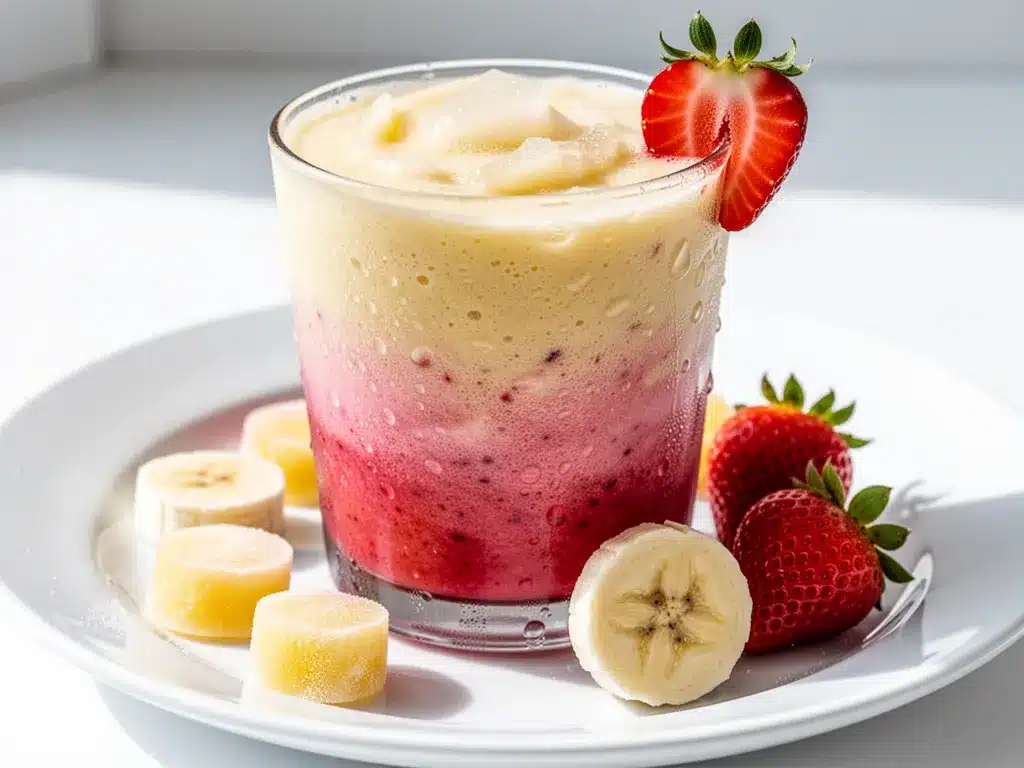 Frozen Strawberry Banana Smoothie: 5-Min Healthy Breakfast 4 frozen strawberry banana smoothie preparation steps
