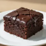 fudgy double chocolate cake - featured image