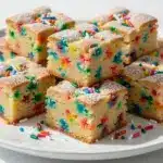 funfetti cake bars - featured image