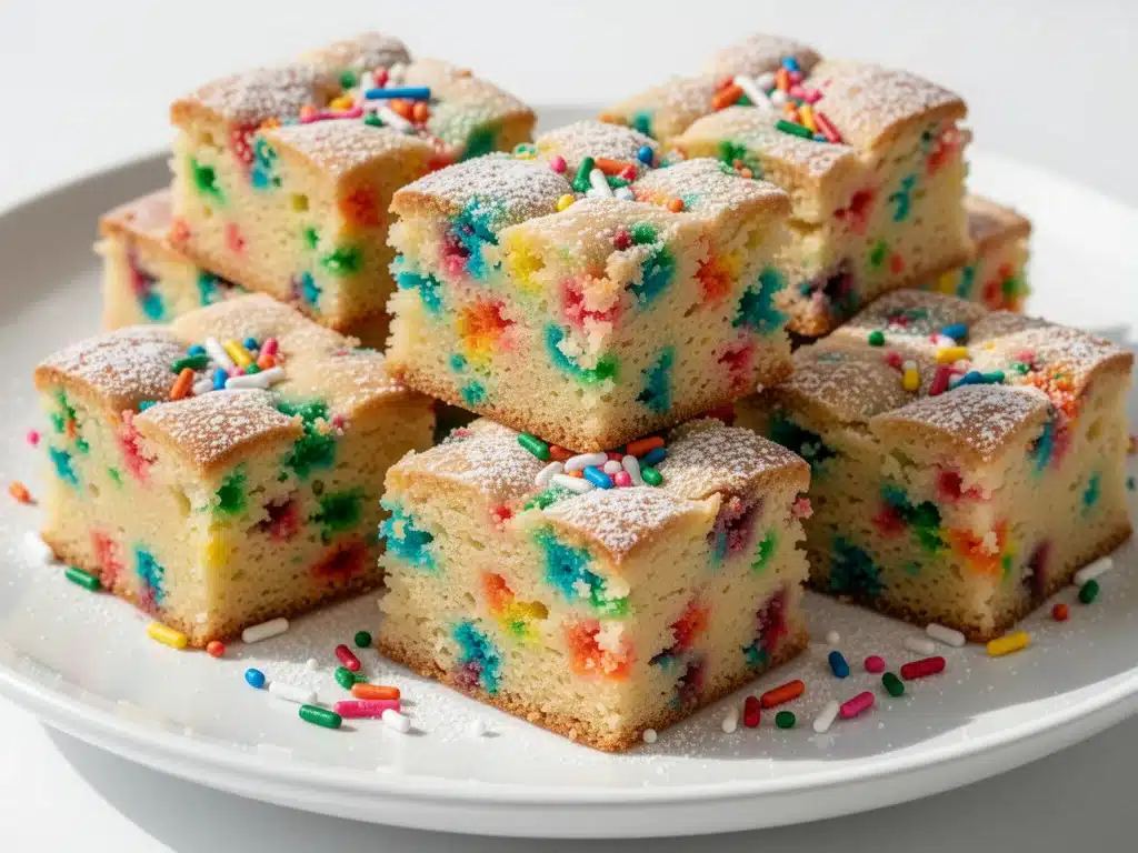 Home 5 funfetti cake bars - featured image