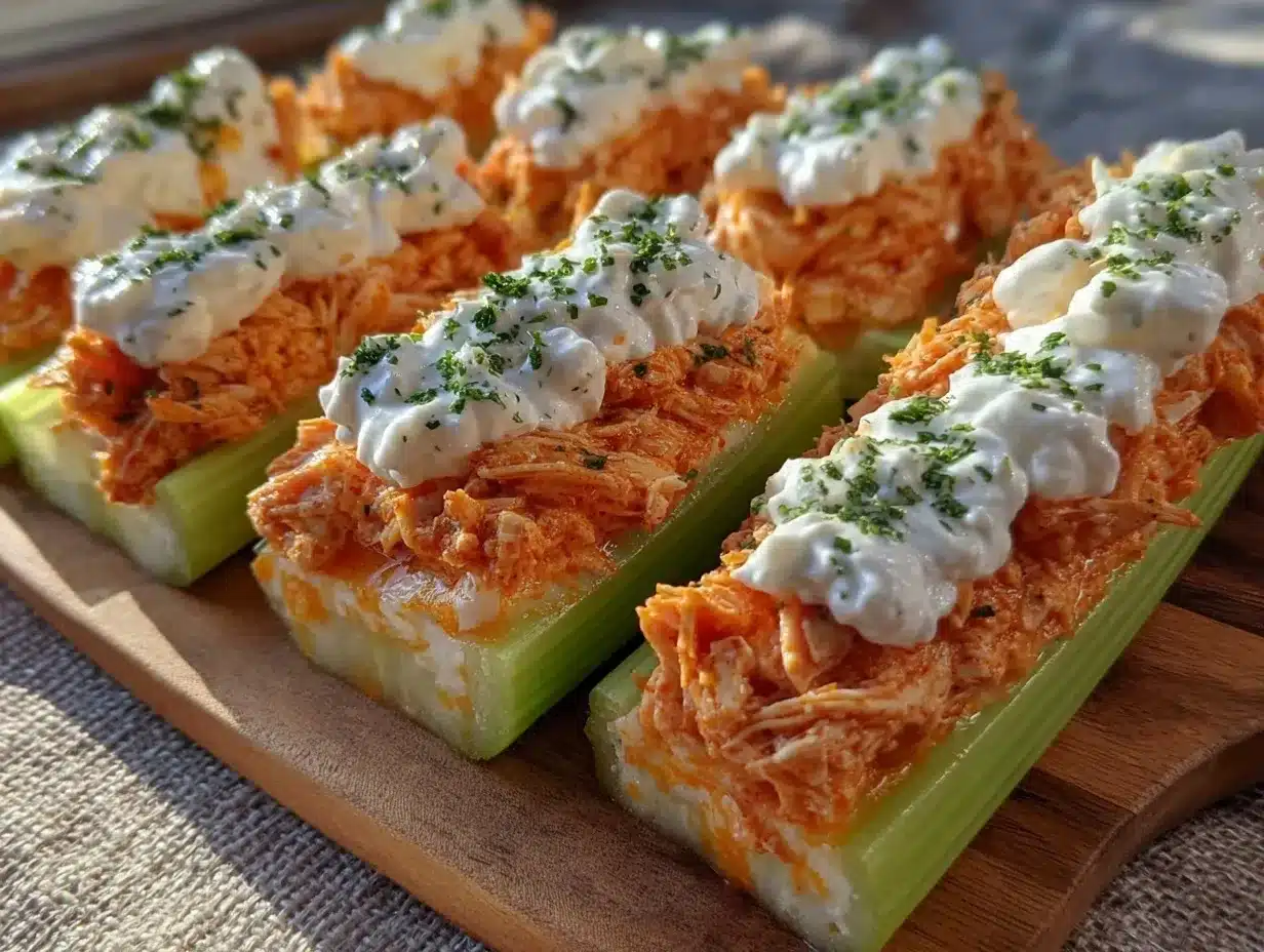 Healthy Buffalo Chicken Celery Boats: The One To Make For Self Care 4 Healthy Buffalo Chicken Celery Boats preparation steps