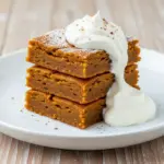 healthy pumpkin dessert bars - featured image