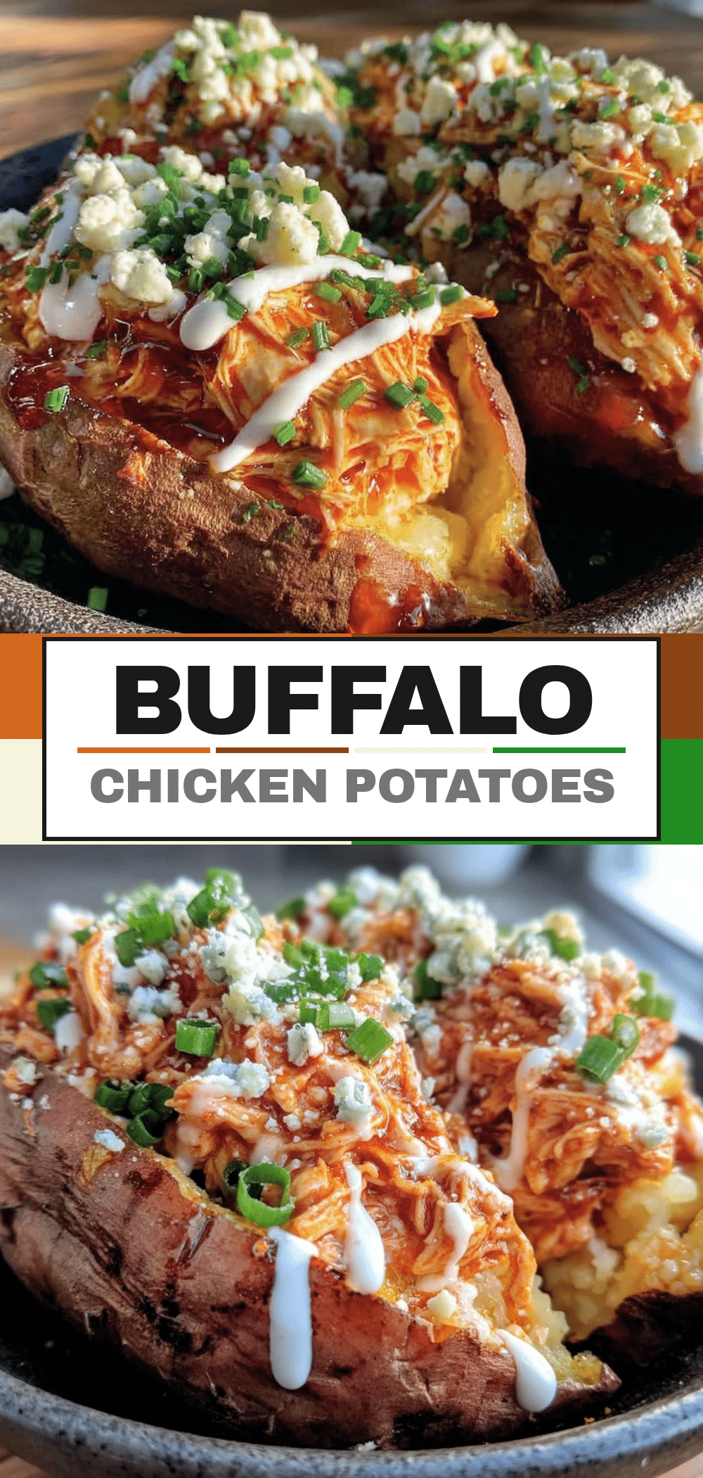 High-Protein Buffalo Chicken Stuffed Sweet Potatoes: Perfect 1-2 Servings 5 High-Protein Buffalo Chicken Stuffed Sweet Potatoes recipe