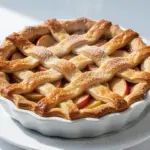 homemade apple pie with lattice crust - featured image