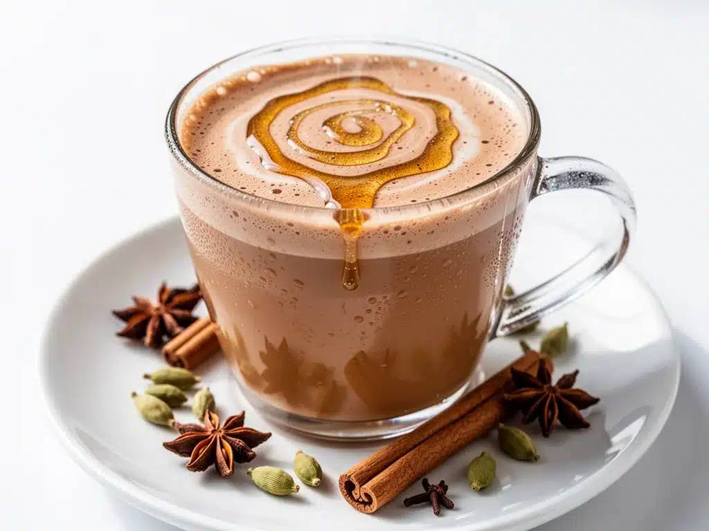 homemade chai tea latte - featured image