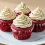 homemade red velvet cupcake - featured image