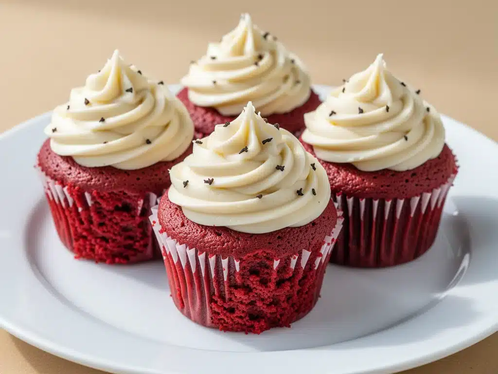 homemade red velvet cupcake - featured image