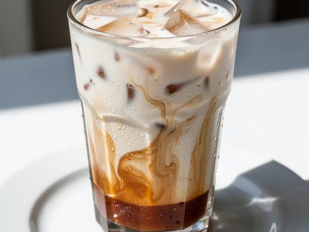 iced brown sugar oat milk latte - featured image
