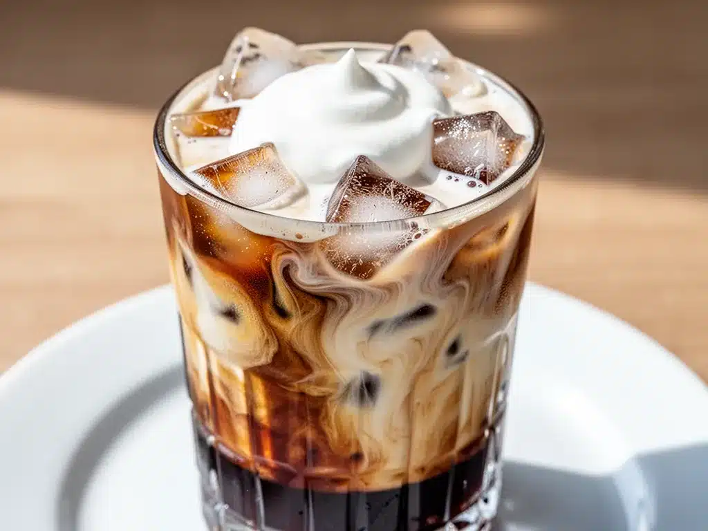 Iced Vanilla Cold Brew with Cream: 3-Step Perfect Recipe 4 iced vanilla cold brew with cream preparation steps