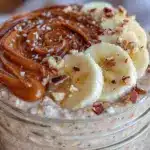 Kid-Friendly Creamy Peanut Butter Banana Overnight Oats - featured image