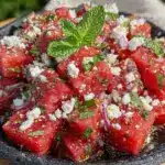 Labor Day Watermelon Feta Mint Salad - featured image