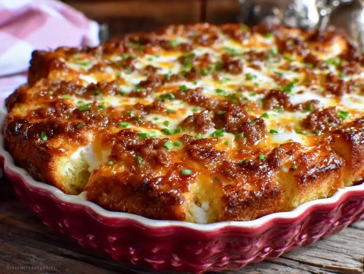 Make-Ahead Cheesy Sausage Breakfast Casserole: Gentle Self-Care 4 make-ahead cheesy sausage breakfast casserole preparation steps