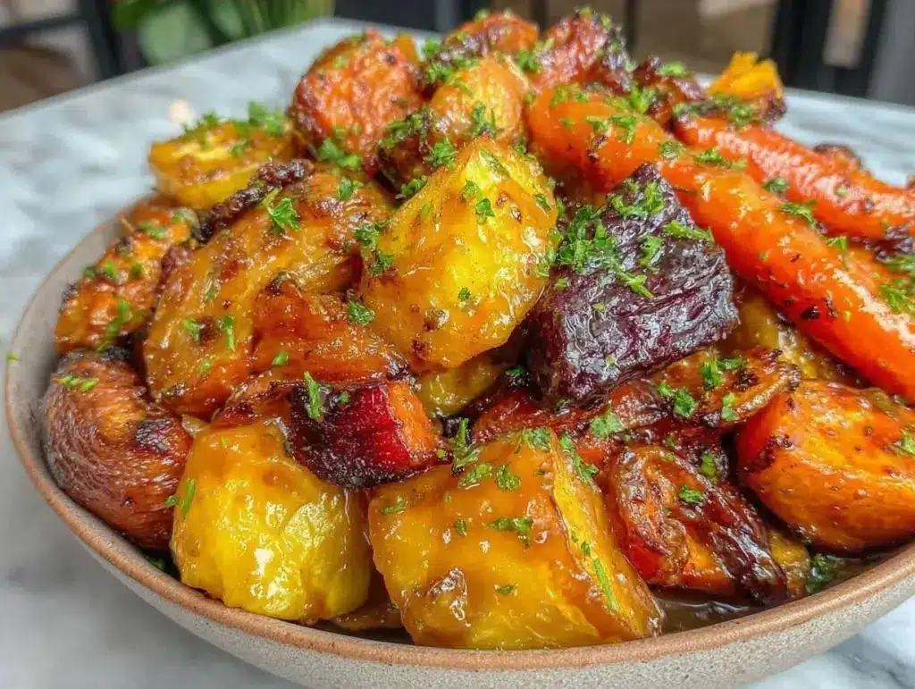 Meal Prep Fall Maple Roasted Veggies - featured image