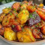 Meal Prep Fall Maple Roasted Veggies - featured image