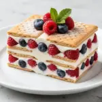 no bake berry icebox cake - featured image