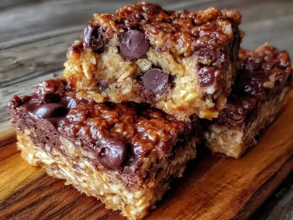 no-bake chocolate chip granola bars - featured image