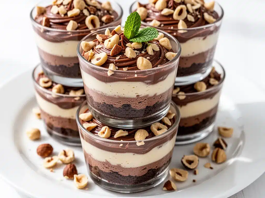 No-Bake Nutella Cheesecake Cups: Easy 5-Ingredient Dessert 4 No-Bake Nutella Cheesecake Cups preparation steps