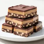 no-bake peanut butter chocolate bars - featured image